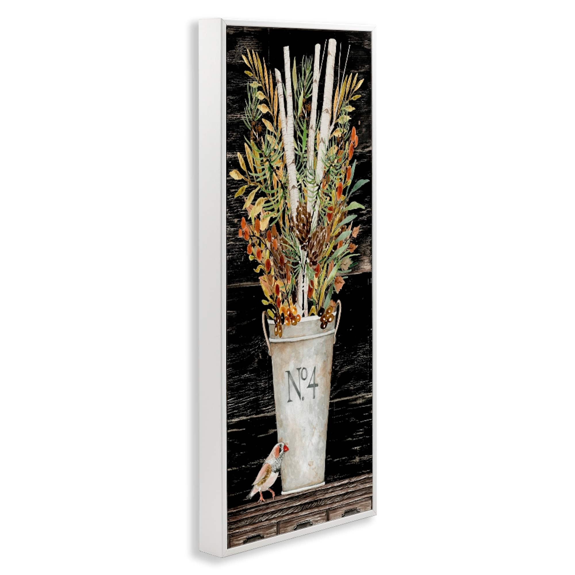 Stupell Industries Rustic Forest Greenery Bouquet Framed Giclee Wall Art